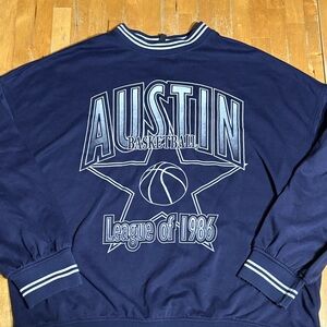 Divided H&M Austin Basketball Oversized Sweatshirt